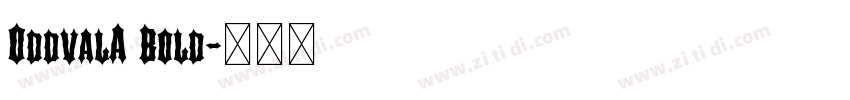 OddvalA Bold字体转换